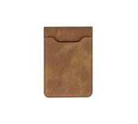 Tinta Unita ETRES Smart Wallet Deux Compatto Portacarte - MagSafe RFID Slim, Uomo Donna, Design (Deux Brown)