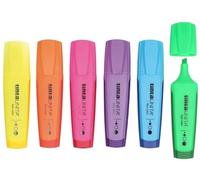 Tinta Unita Evidenziatore Soft Touch Fluo conf. da 5 colori assortiti
