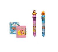 Tinta Unita kit 2 Mini blocchetti Capybara con Spirale compatto + kit 2 Penne Multicolor Capybara