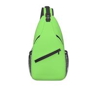 Tinta unita marrone adatto per sport, corsa, viaggi, borse a tracolla da uomo e donna all'aperto, Tinta unita Verde Chiaro, Taglia unica, Retro