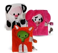 Tinta Unita Mini Diario Segreto con lucchetto Zoo con animali Peluche e penna 1 pezzo random