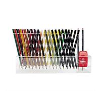 Tinta Unita Multicolor Mina 4.2 2024 Set Pastelli 51 Pezzi + Matite e Temperino