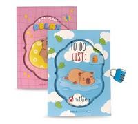 Tinta Unita Notebook Capybara con Lucchetto (1 pezzo)