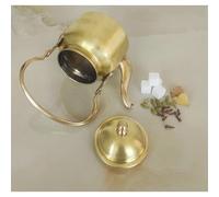 Tinta Unita Ottone Tea Pot 500ml Classico Teiera Tradizionale Servire Bollitore