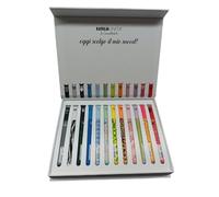 tinta unita Penne Cancellabili Fashion confezione regalo da 12 pezzi