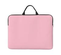 Tinta unita rosa 14 "Laptop Case Sleeve Bag - Trasporto di viaggi d'affari, ufficio - Caratteristiche Messenger a tracolla, valigetta