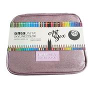 Tinta Unita Skylinecolor Art Box Glitter 110 Pastelli, 4 Colori Disponibili, 1 Pezzo (Rosa)