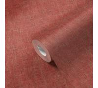 Tinta Unita Tappezzeria Rosso/Arancione Screziata con Oro Effetto