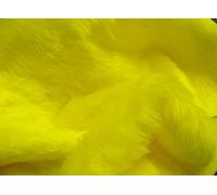Tinta Unita Tessuto Pelliccia Giallo - Giallo, 1Mtr - 150cm x 100cm