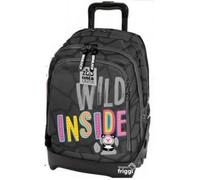 Tinta Unita Trolley Zaino Scuola Dream Cross, Wild Sganciabile NUOVE RUOTE SALI SCALE con carrello amovibile TINTAUNITA Pool Over