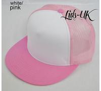 Tinta Unita Visiera Piatta Stile Camionista Cotone Cappello Nero Blu Navy Rosso