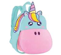Tinta Unita Zainetto Plus Kids 2025/2026 - Neoprene 27×11.5×31 cm - Flap Bocca - Unicorno, Maialino, Squalo, Dinosauro (Dinosauro)