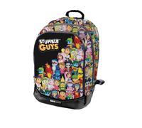 Tinta Unita Zaino scuola 2025 Dream Stumble Guys Cross Capacità 28 litri misure 39x23x44 (nero)