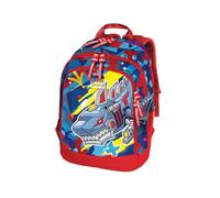 Tinta Unita Zaino Scuola Dream Cross Young Dino Robot (Shark Robot, Rosso)