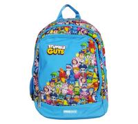 Tinta Unita Zaino scuola Dream Stumble Guys Cross Capacità 28 litri misure 39x23x44 (Azzurro)
