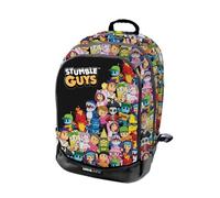 Tinta Unita Zaino scuola Dream Stumble Guys Cross Capacità 28 litri misure 39x23x44 (Nero)