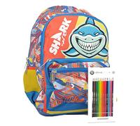 tinta unita Zaino Starter Shark C/Pastelli Young People