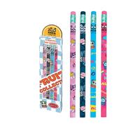 tinta unita ZOO 2025 Set di 4 Matite con Gomma Fruit Collection in confezione
