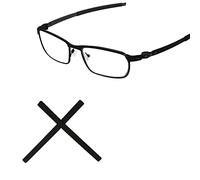 Tintart Cuscinetti auricolari di ricambio per occhiali da sole Oakley Pitchman OX8050/Pitchman R OX8105, Nero , Taglia unica