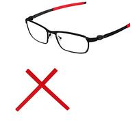 Tintart Cuscinetti auricolari di ricambio per occhiali da sole Oakley Pitchman OX8050/Pitchman R OX8105, Rosso, Taglia unica