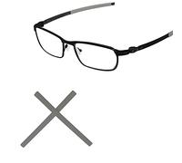 Tintart Cuscinetti auricolari di ricambio per occhiali da sole Oakley Pitchman OX8050/Pitchman R OX8105, Grigio, Taglia unica