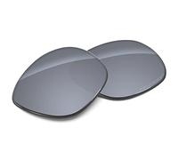 Tintart Lenti di ricambio compatibili con Oakley Latch OO9265 polarizzate incise, Argento Metallizzato - Max Polarizzato, Taglia unica