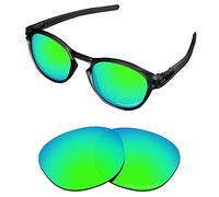 Tintart Lenti di ricambio compatibili con Oakley Latch OO9265 polarizzate incise, Verde smeraldo - Elite Polarizzato, Taglia unica