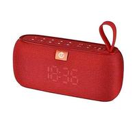tintasycartuchos.com COOLSOUND Altoparlante Bluetooth Clock 10 W Rosso