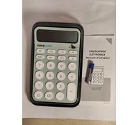 TintaUnita Calcolatrice Modello Vintage 12 Cifre - Display 8 cm, Spegnimento Automatico, Batteria Inclusa - Compatta con Manuale, per Scuola e Ufficio (Variante 3)