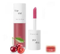 Tinted Lip Glow Oil, Nutriente Sapore di Frutta Tinted Lip Glow Oil, a Prova di Macchie, Labbra Idratate con un Bagliore Naturale (04#Cherry)