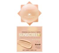 Tinted Sunscreen, Matte Cream, Lightweight Spf50 Formulation Defends Skin Harmful Uv Rays While Preserving a Flawless, Silky Finish, Sun Protector for Beach, Hiking, Sports