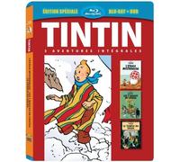 Tintin-3 Aventures-Vol. 4 : 7 Boules de Cristal + Le Temple du Soleil + L'Etoile mystérieuse [Combo Blu-Ray + DVD]