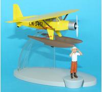 TINTIN idrovolante BELLANCA 31 PACEMAKER aereo in metallo con figurina Nove