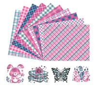 Tintnut Easter - Pellicola per plotter pasquale, motivo a quadri, in vinile, 10 pezzi, 12" x 10", flessibile, per borse, vestiti, compatibile con tutte le macchine da taglio