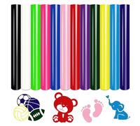 Tintnut Heat Transfer - Pellicola per plotter in vinile, multicolore, 12 pezzi, 30 x 25 cm