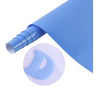 Tintnut Pellicola 3D floccata per plotter in tessuto blu scuro, per tessuti, 10 pollici x 6 m, per toppe creative, perfetta per plotter e presse di trasferimento