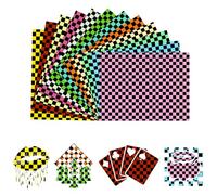 Tintnut Pellicola nera per plotter da scacchiera, in vinile, 10 pezzi, 12" x 10", per vestiti, borse, compatibile con tutte le macchine da taglio