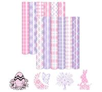 Tintnut Pellicola per plotter da plotter, in vinile, 12 pezzi, 12" x 10", per vestiti e borse, compatibile con tutte le macchine da taglio