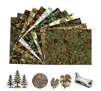 Tintnut Pellicola per plotter in tessuto, fogli di ferro su pellicola per trasferimento di calore, 12 pezzi, 12" x 10", per vestiti e borse, compatibile con tutte le macchine da taglio