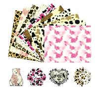 Tintnut Pellicola per plotter pasquale, stampa animale, in vinile, 10 pezzi, 12" x 10", flessibile, per vestiti e borse, compatibile con tutte le macchine da taglio