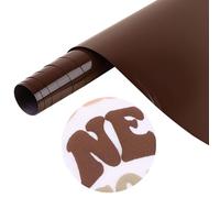 Tintnut Puff Vinyl Heat Transfer - 3D Brown Derby Puff HTV Roll Heat Transfer Vinyl Foaming Colorful Puffy Iron on Vinyl for T-Shirts DIY