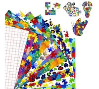 Tintnut Set di 10 fogli permanenti in vinile per la consapevolezza dell'autismo, impermeabili, autoadesivi, per esterni, macchina da taglio, decorazioni per feste, tazze fai da te, decalcomanie per la