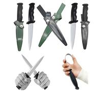 tintoke 4 pezzi Gomma Coltello Giocattolo,pugnale falso,coltelli da allenamento,Coltello Finto,coltello da allenamento in gomma,Oggetti di scena per coltelli da allenamento per arti marziali