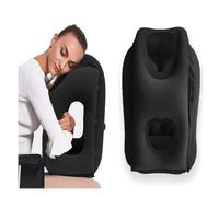 tintoke Cuscino gonfiabile per il collo, aereo, da viaggio, portatile, cuscino da viaggio, cuscino gonfiabile, cuscino da campeggio, comodo supporto per testa e mento, cuscino per treni (schwarz)
