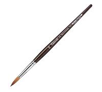 TINTORETTO Serie 334 Pennelli in Martora Kolinsky per Acquarelli, Acquerelli - Manico Corto - Punta Tonda (N°10)