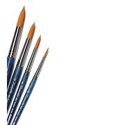 TINTORETTO Serie 943 Set 14 PENNELLI Manico Corto Pelo Sintetico TONDI N.000, 00, 0, 1, 2, 3, 4, 5, 6, 8, 10, 12, 14, 16