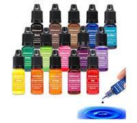 Tintura per candele, 15 colori, per cera di soia, candele a base di olio, altamente concentrate, coloranti liquidi per cera da sciogliere, 10 ml ciascuno