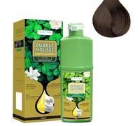 Tintura per capelli a base vegetale a lunga durata, Shampoo colorante in mousse, Estratto vegetale puro per capelli grigi, Tinta a bolle, Formula nutriente delicata, Copertura rapida (Coffee Brown)