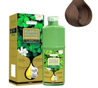Tintura per capelli a base vegetale a lunga durata, Shampoo colorante in mousse, Estratto vegetale puro per capelli grigi, Tinta a bolle, Formula nutriente delicata, Copertura rapida (Chestnut Brown)