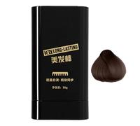 Tintura per Capelli A Pettine Sicura E Conveniente, Stick Colore Nero Istantaneo 2 In 1 con Applicatore di Pettine, Pettine Impermeabile E Resistente Alla Sudorazione, Crema Colorante Portatile
